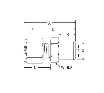 Parker CPI™/A-LOK® Buttweld Connector for Metric Tube 3.0mm - Image 2