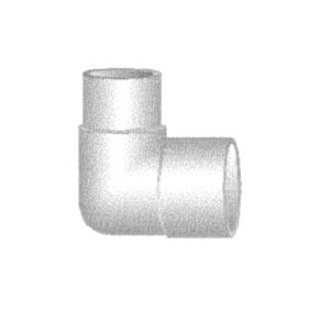 90 Degree Street ELL Schedule 40 PVC Fitting - Image 1
