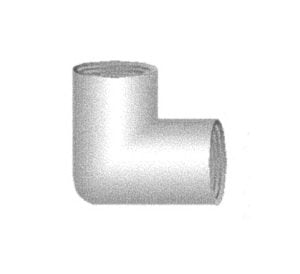 Schedule 40 PVC 90-Degree Elbow Fitting, 3/4-Inch - Image 1