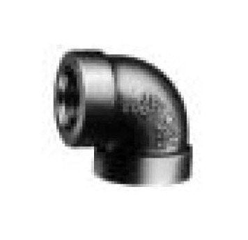 Class 300 Malleable Iron 90-Degree Straight Elbow, 1-1/2" NPS - Image 1