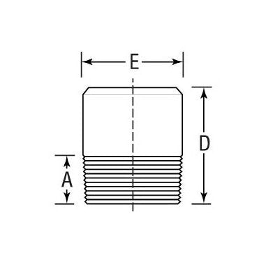 Malleable Round Head Plugs - 2" NPS (50 DN) - Image 2