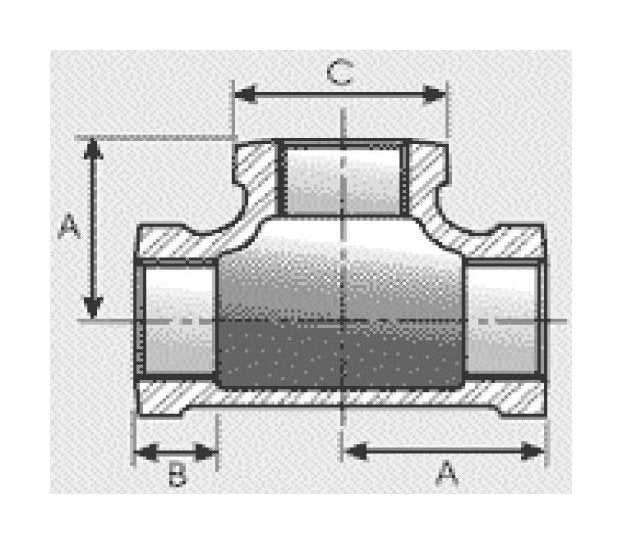 Brass Tee Connector 2 Inches - Image 1