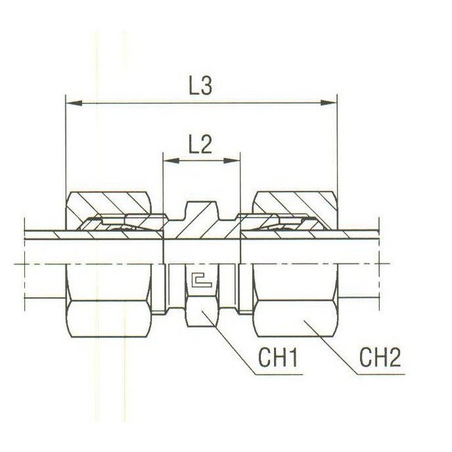 Heavy Duty Carbon Steel Straight Coupling - DIN 2353 Compression Fitting - Image 2