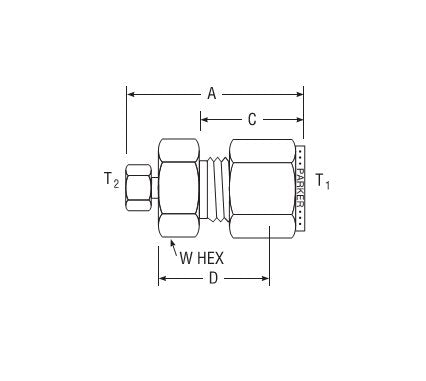Parker CPI™/A-LOK® Column End Fitting - Low Internal Volume (No Frit) for Fractional Tube - Image 2