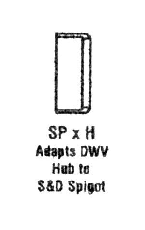 4-inch PVC DWV Adapter Bushing - Image 1