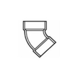 12-inch 45 Degree PVC Slip Elbow - Schedule 80 - Image 1