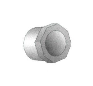 Schedule 80 PVC Reducer Bushing, 3 x 2.5 inches, SP x Slip - Image 1