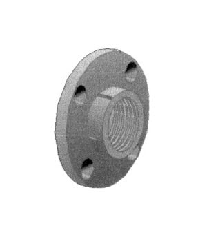 Schedule 80 PVC Flange 1 1/2 inches - Female Iron Pipe Thread - Image 1