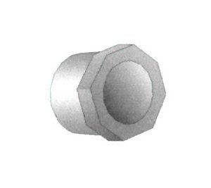 CPVC Schedule 80 Reducer Bushing 1 1/4 x 1/2 inches SP x Slip - Image 1