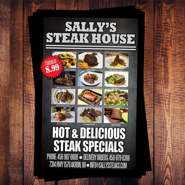 11x17 Full Color Flyer - Megastore 100# Text Gloss - Image 1