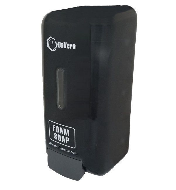 Black Foam Soap Dispenser - 1-Liter Manual Refillable Dispenser - Image 1