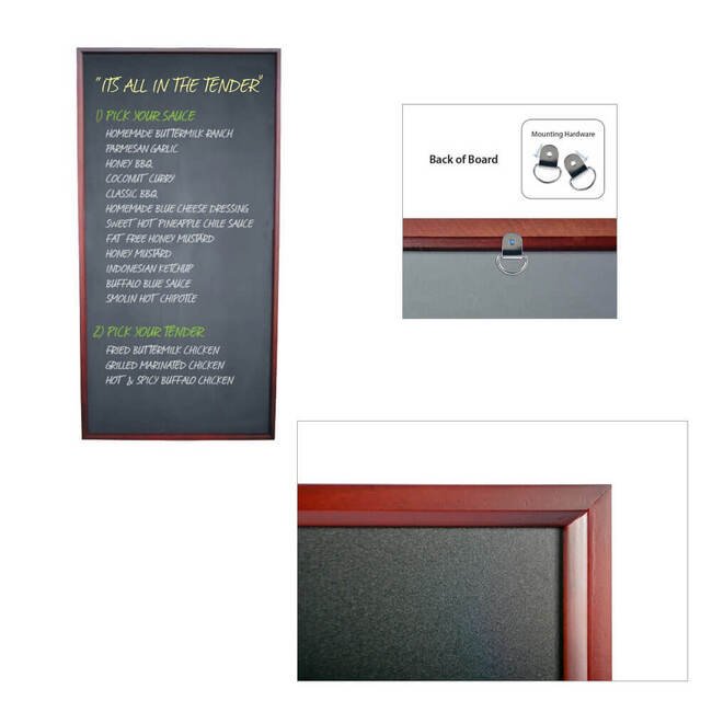 Megastore 22.5x45.75 in Framed Chalkboard - Image 1
