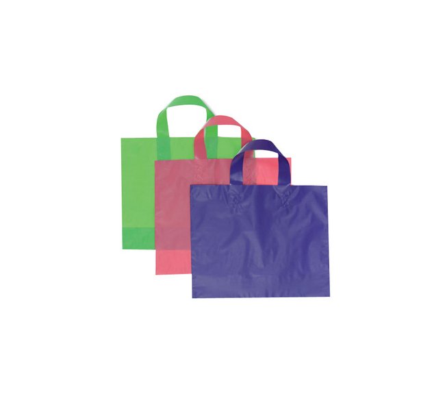 16 in Frosted High-Density Shopper Bag - Image 1
