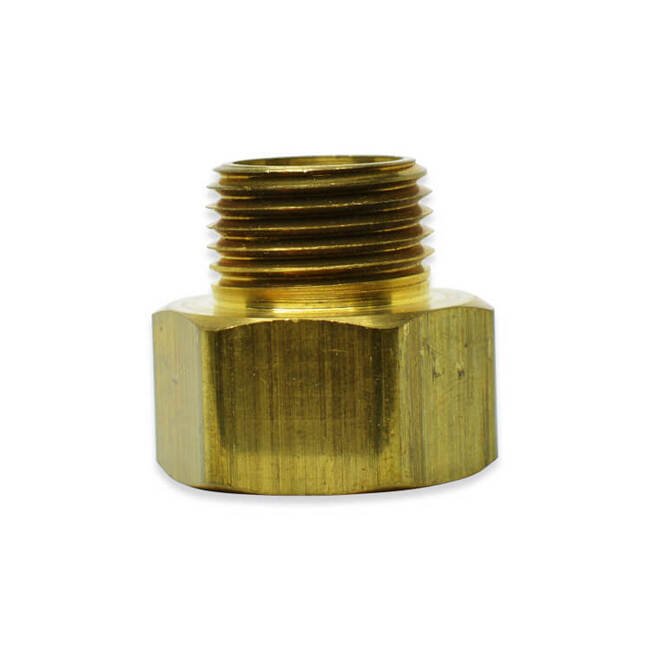 FGMP Series 3/8 Inch (in) Male National Pipe Thread (MNPT) and Female Garden Hose Thread (FGHT) Adapter Fitting - Image 1