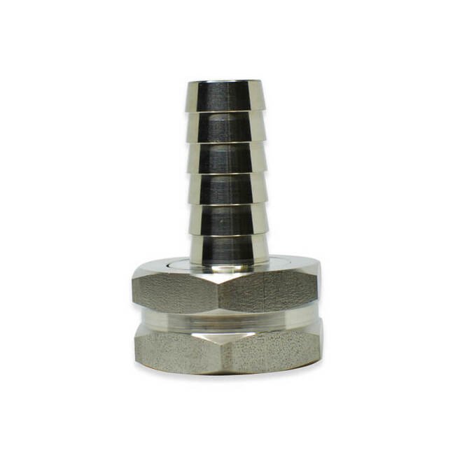 SAFGB Series 3/4 Inch (in) Female Garden Hose (FGH) and 5/8 Inch (in) 316 Stainless Steel Multi-Barbed Adapter Fitting - Image 1