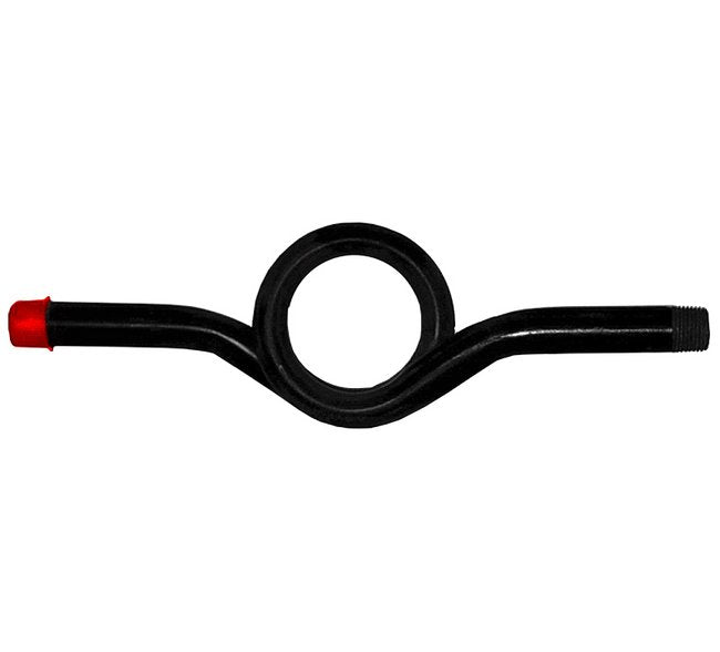 Heavy-Duty Coil Siphon for Gauges, Sch 80 Steel, 1/4" NPT, 800 PSI Rating - Image 1