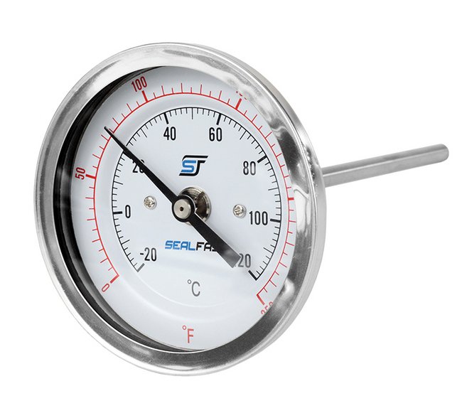 3-Inch Bi-Metal Thermometer with Stainless Steel Case - Image 1