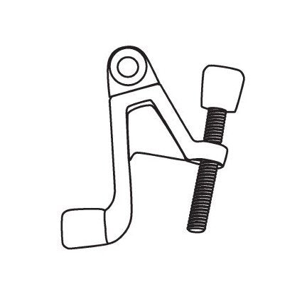 Oil Rubbed Bronze Finish Door Stop Hinge Pin - Image 1