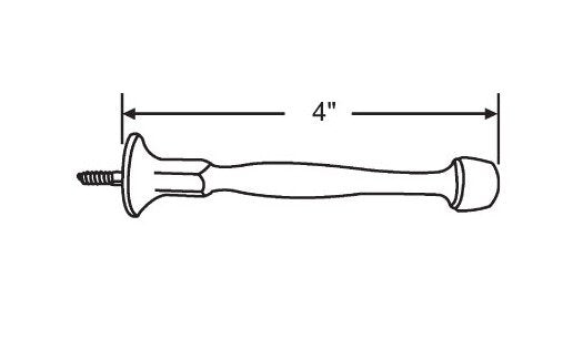 Solid Brass Door Stop Assembly - Image 1