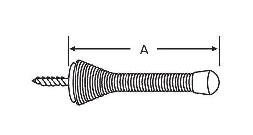 Heavy Duty Chrome Finish Flexible Door Stop - Image 1