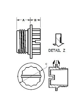 Red Polypropylene Threaded Plugs for Unified/Straight Threads - Image 2