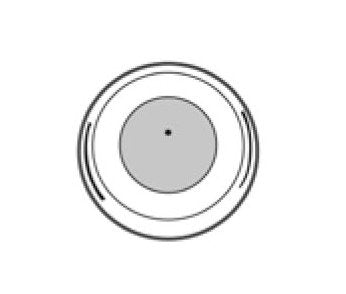 Strybuc Polished Brass Finish Wall Door Stop Bumper - Image 1