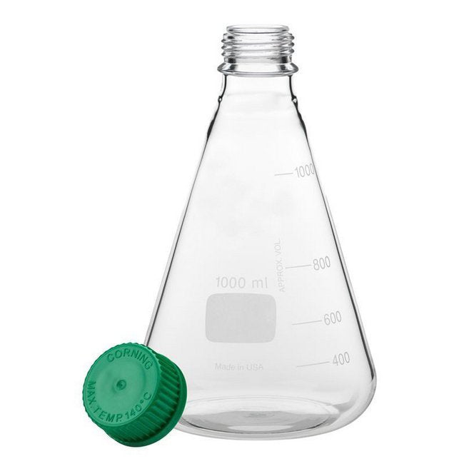 4000 Milliliter (mL) Volume Erlenmeyer Flask with GL-45 Thread - Image 1