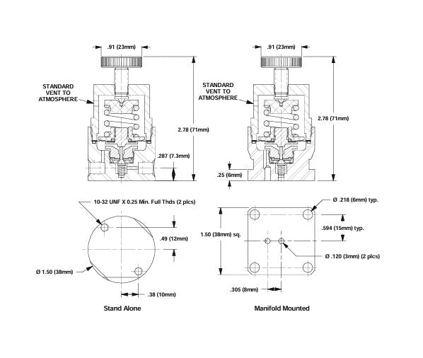 GO Regulator MR-1 Ultra Miniature Surface Mount Pressure Regulator - Image 2