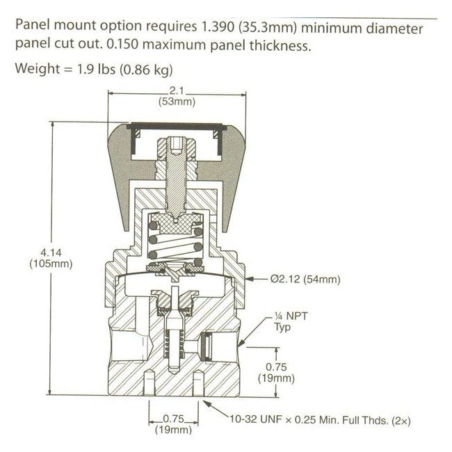 PR-2 Series Brass Pressure Regulator - Image 2