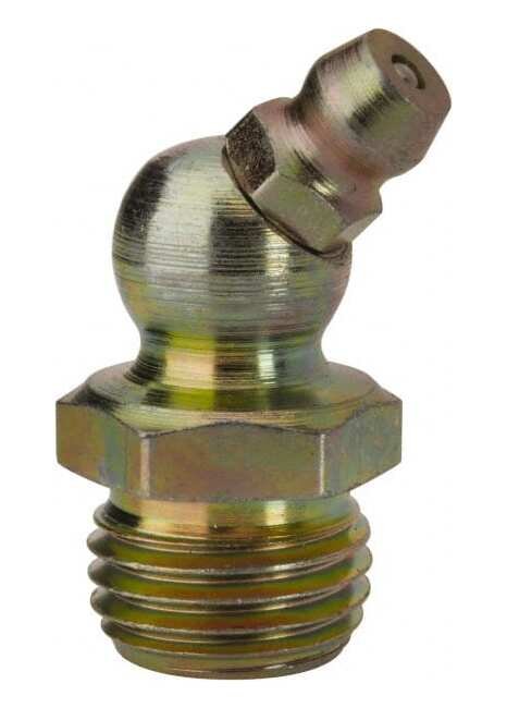 PROLUBE 45 Degree Steel Grease Fitting 1/4-18 NPT - Image 1