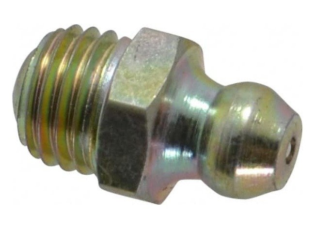 PROLUBE M8 x 1.0 Straight Head Angle Metric Steel Grease Fitting - Image 1