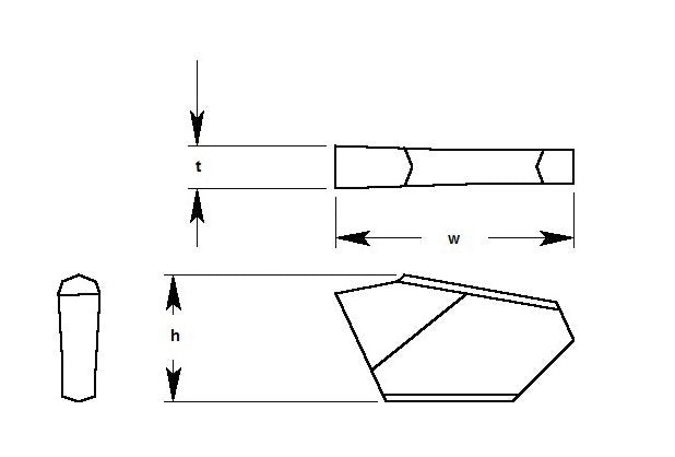Ultra-Met® 0.687/0.697 Inch Cut Off Cutting Tool Insert - Image 1