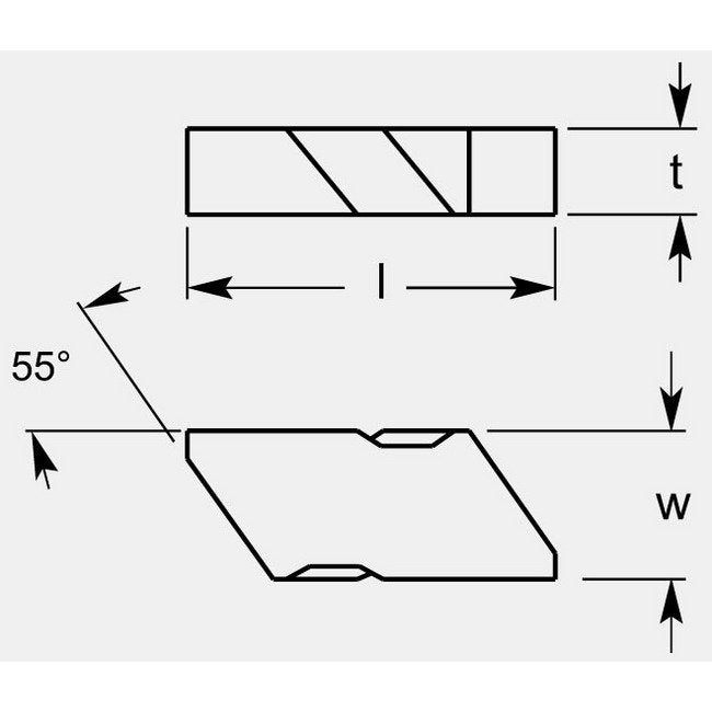 U-Notch Style Grooving Blanks - 0.366/0.404 in Thickness - Image 1