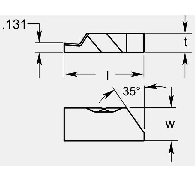 Precision U-Notch Style Grooving Blanks - Set of 2 - Image 1