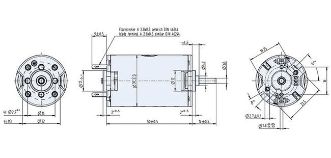 Dunkermotoren GR Series DC Motor - 9.5W, 0.28A, 3600rpm - Image 2