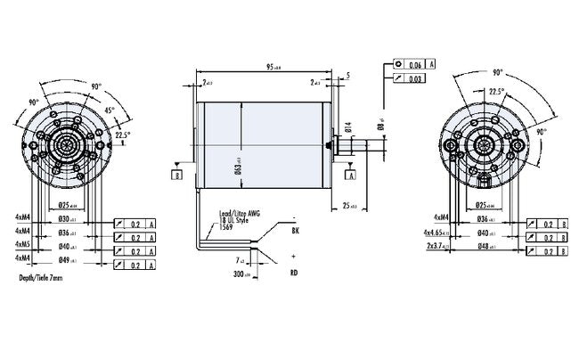 Dunkermotoren GR Series 1.1A DC Motor | 119.3W Power - Image 2