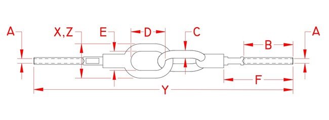 Suncor Hand Swage Joined Gate Eye - 316 Stainless Steel - Image 2