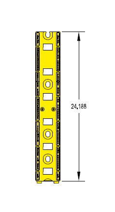 24-inch Underground Non-Metallic Cable Rack Stanchion - Image 2