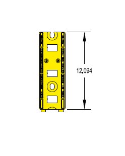 12 Inch Underground Non-Metallic Cable Rack Stanchion - Image 2