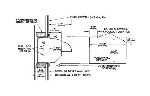 Hands On® Recessed Mounted Hand Dryer - R76-C - Image 2