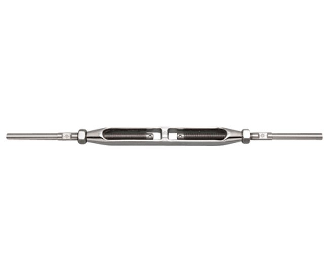 Suncor Open Body Hand Swage Stud and Stud Turnbuckle for 1/8" and 3/16" Cable Sizes - Image 1