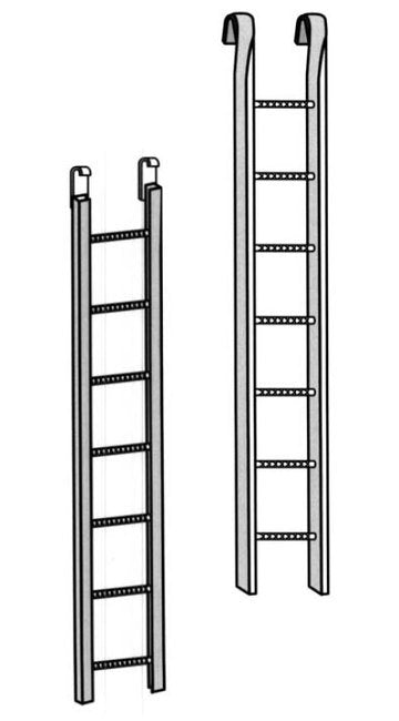 Heavy-Duty Galvanized Manhole Ladder with Hook - Image 1