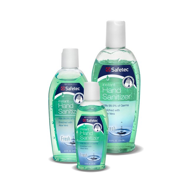 Safetec® 2 oz Fresh Scent Hand Sanitizer Bottle - Image 1