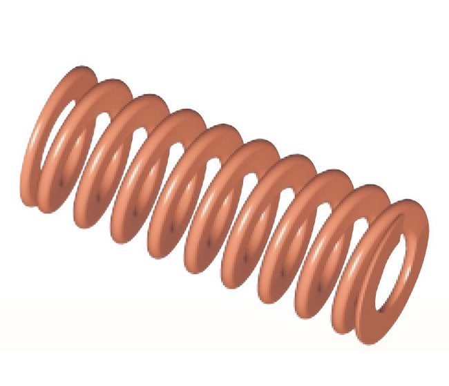 Premium Heavy Duty Die Springs - Gold, 3/8" OD, 3/16" ID, 2-1/2" Length - Image 1
