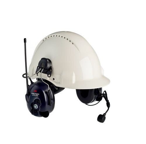 3M PELTOR LiteCom Plus Two Way Radio Headset - Hard Hat Style - Image 1