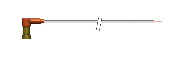 12-18 kVDC Ruggedized PeeWee Single Pin Connector - Image 1