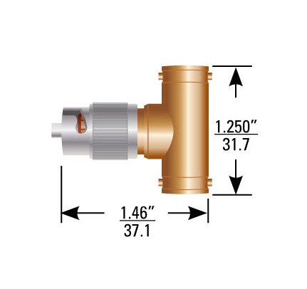 311 Series Cond. 3 Special Order T Adapter Male-Female-Male - Image 1