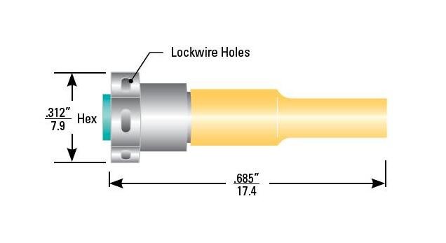 600 Series Shielded Plug Kit with Hex Coupling - Image 1