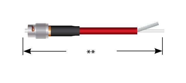 High Voltage Single Pin Connector - Series 310 Shielded Cable Assembly - Image 1