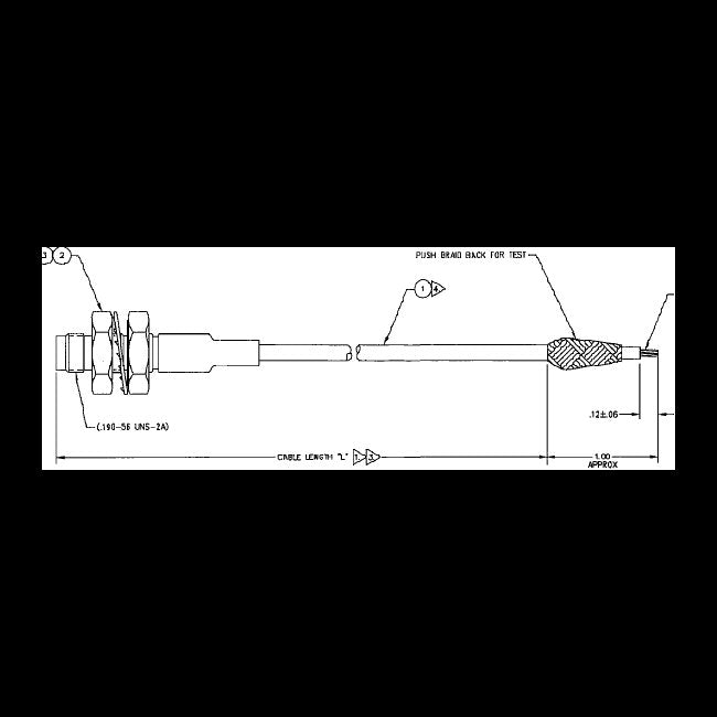 High Voltage Male Stub Cable Assembly - Image 1